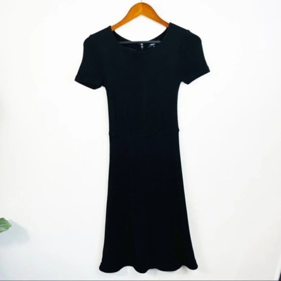 MADEWELL Gallerist Dress in Black Ponte Knit XS - Picture 3 of 8